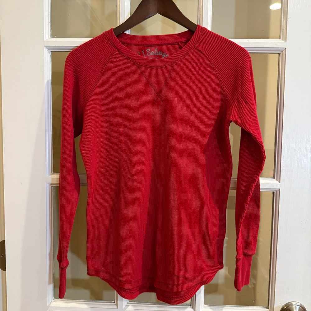 P.J. Salvage Womens Waffle Knit Pajama Sweater Top Size XS